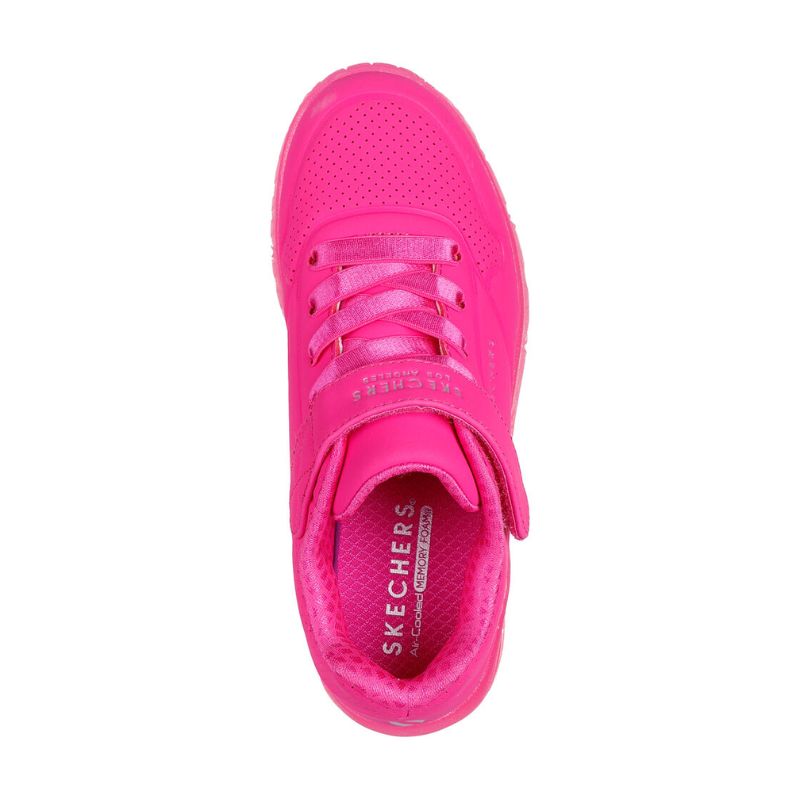 Girls pink skechers hotsell