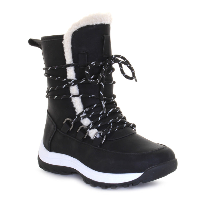 Black warm boots best sale