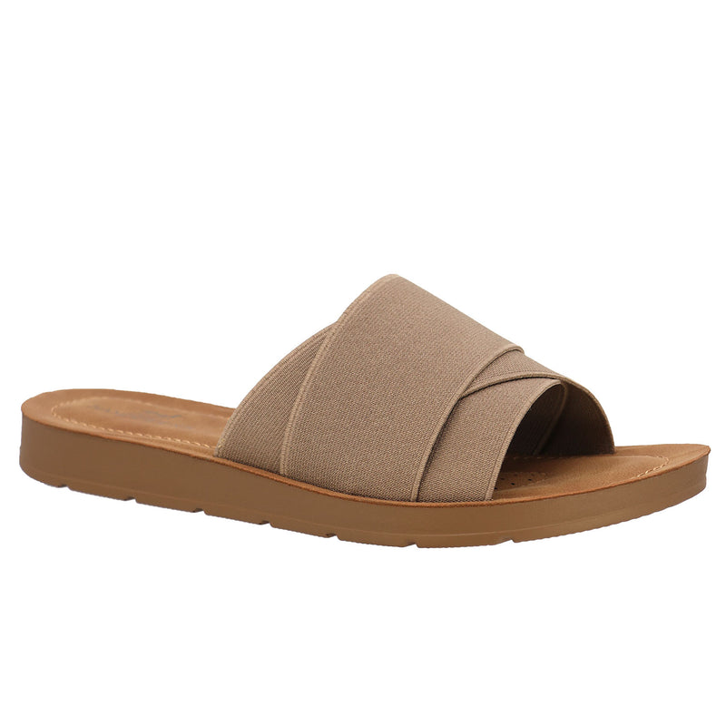 Womens Rhonda Flat Slide Sandal