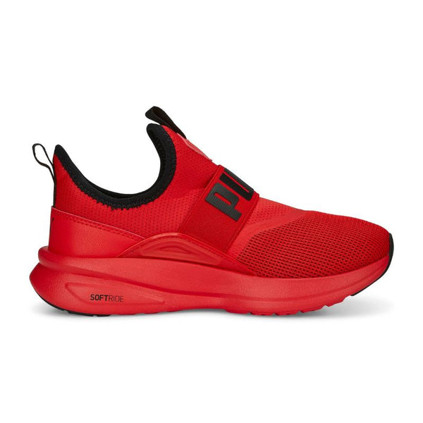 Puma slip cheap ons red kids