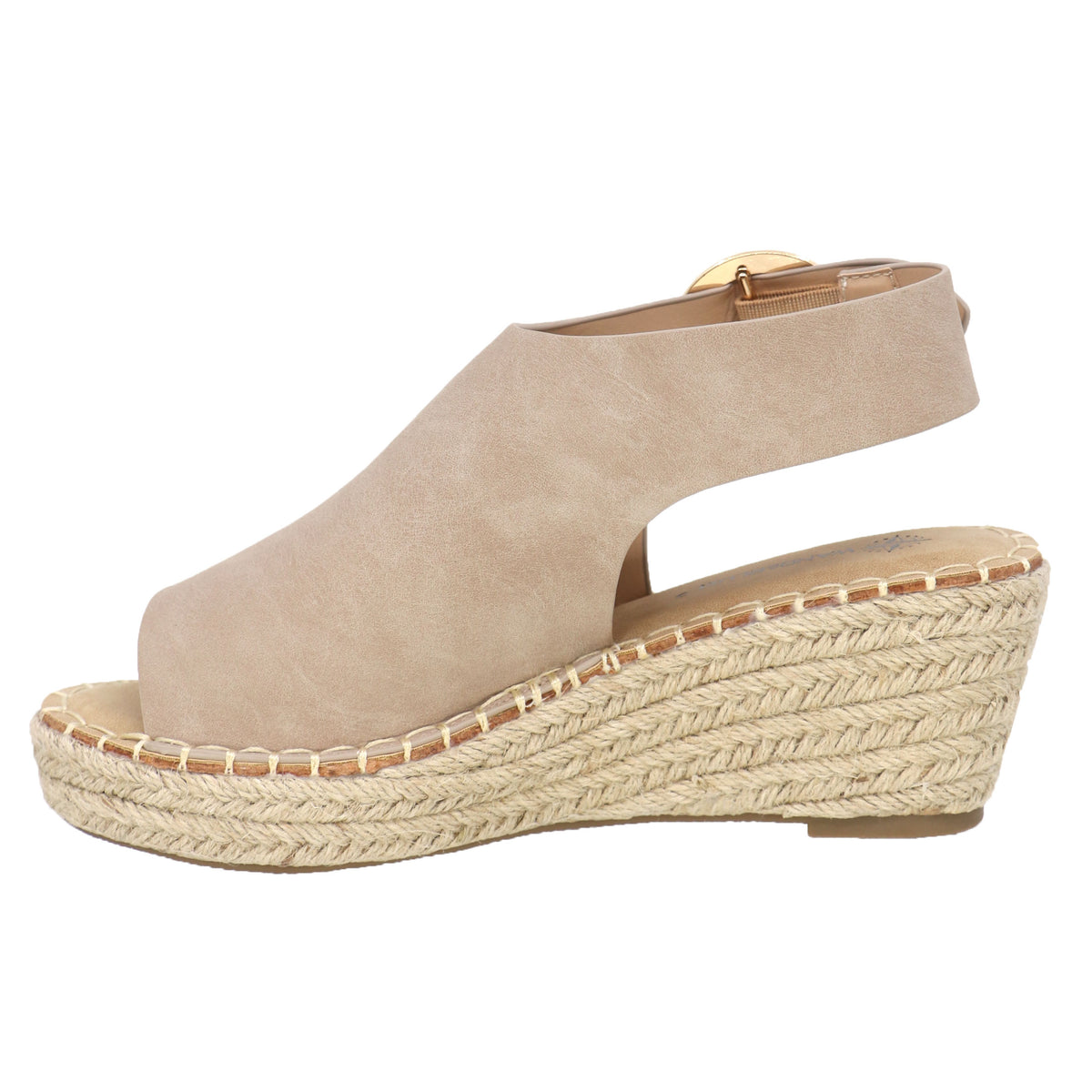 Beige low wedge sandals best sale